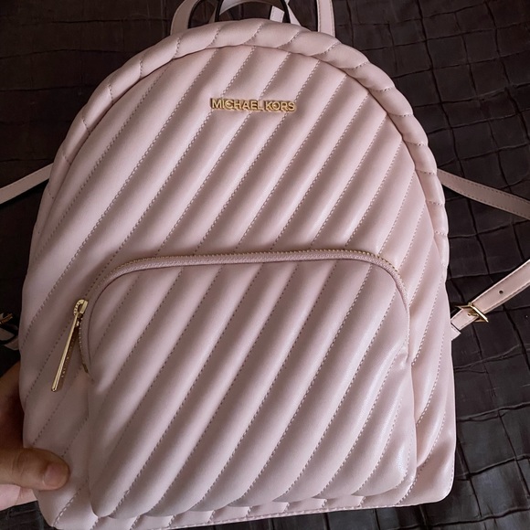Michael Kors pink vegan faux leather backpack - Picture 1 of 5